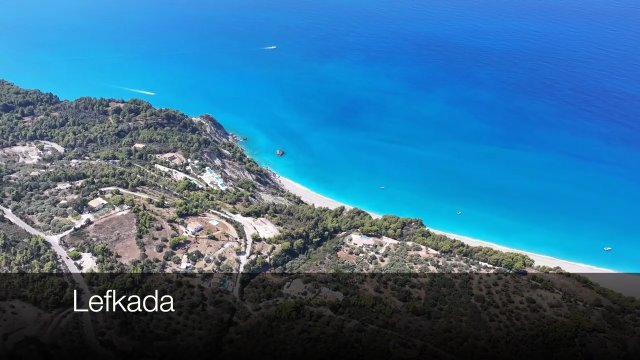 Lefkada văzută din dronă   Capo Lefkas & Plajele de vis